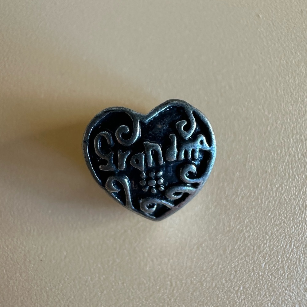 Bundle Only NWT "Grandma" Heart Charm - Silver Tone
